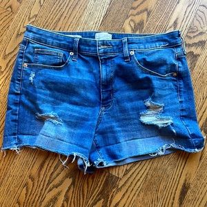 Universal Thread high rise midi denim shorts